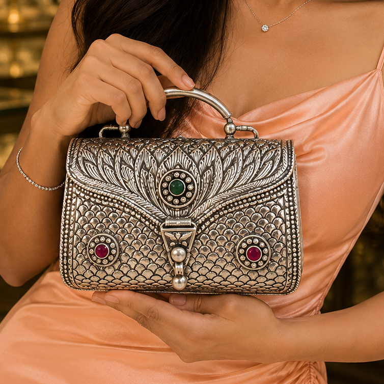Iconic Silver Clutch