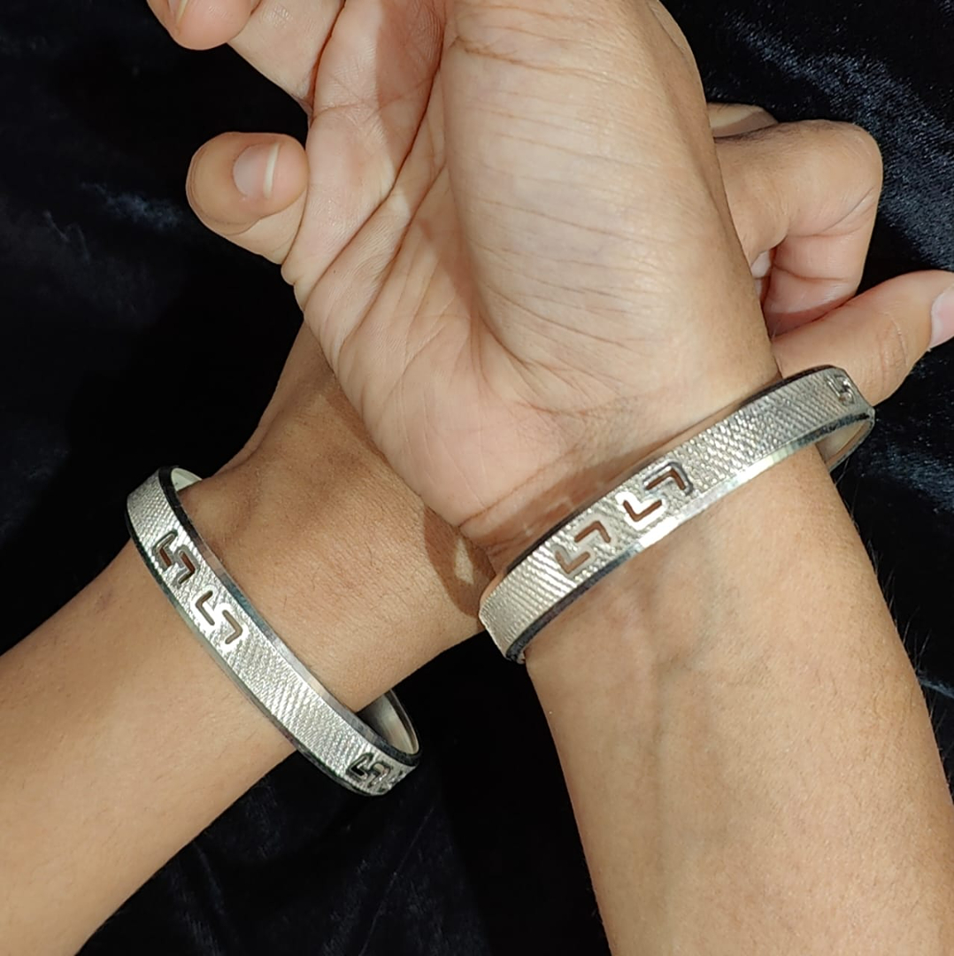 iconic silver bangles 