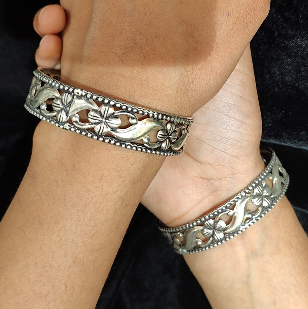 iconic silver bangles 