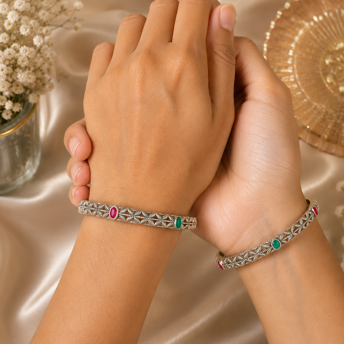 Iconic Silver Bangles 