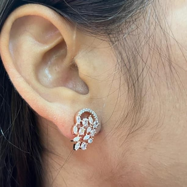 iconic silver studs earring