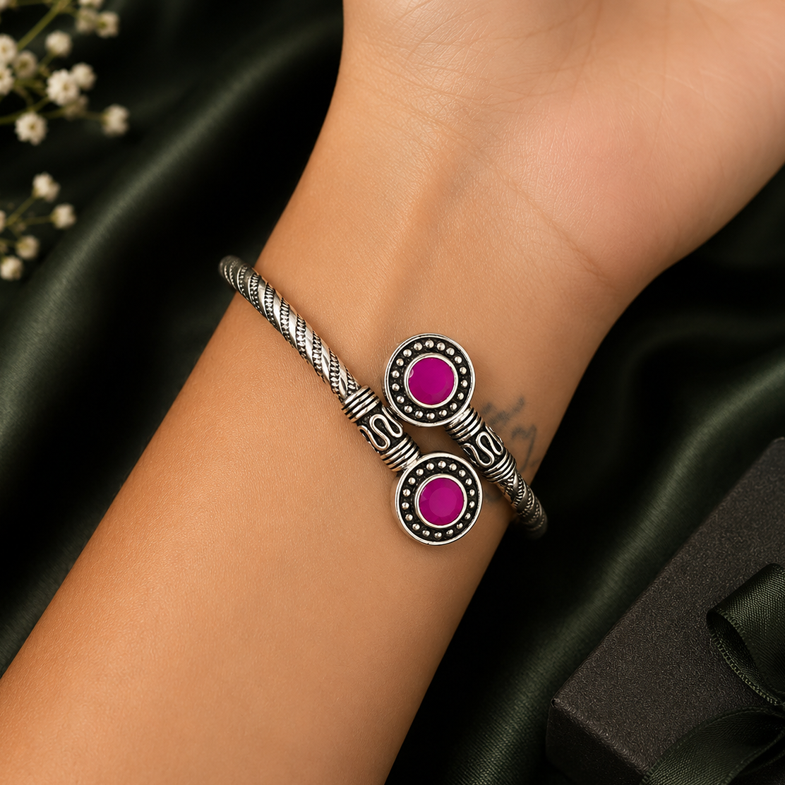 Iconic Oxidised Bangle