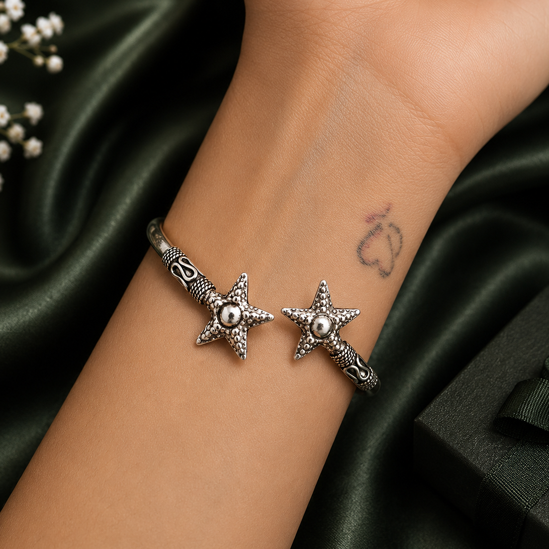 Iconic Oxidised Bangle