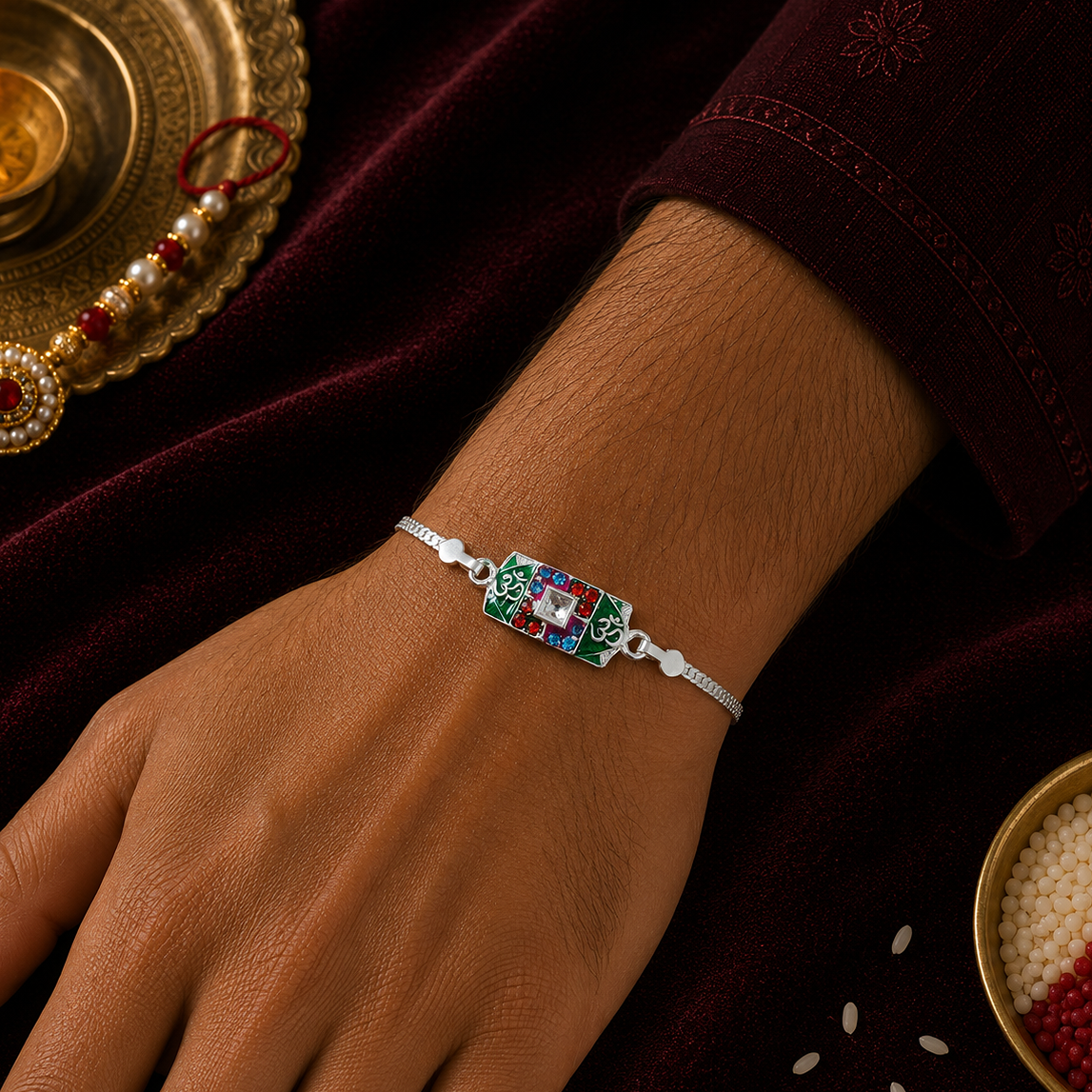 Iconic Silver Rakhi