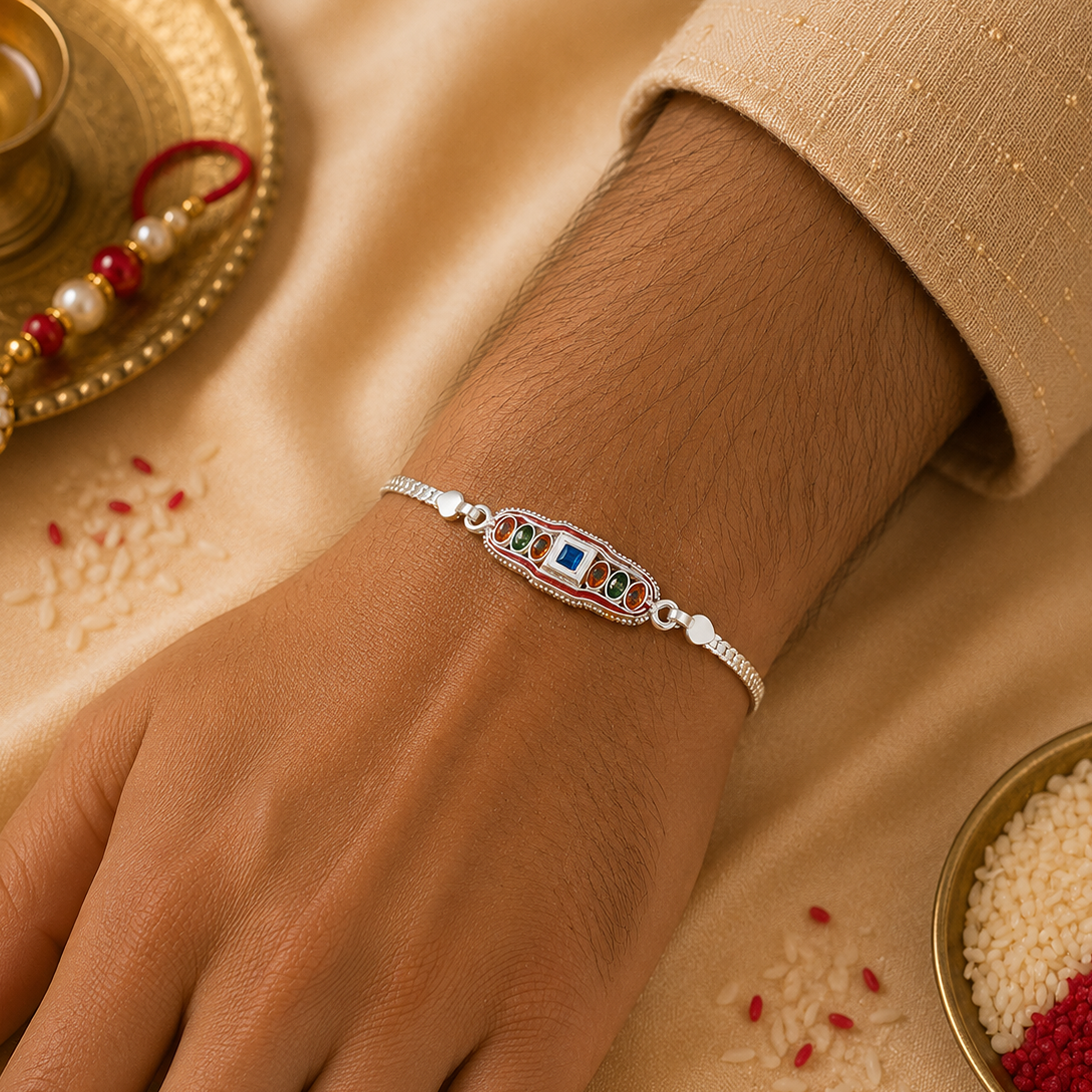 Iconic Silver Rakhi