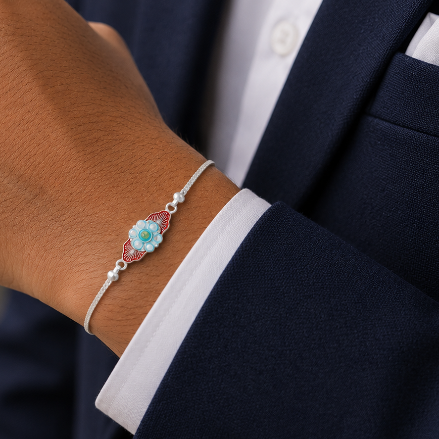 Iconic Silver Rakhi