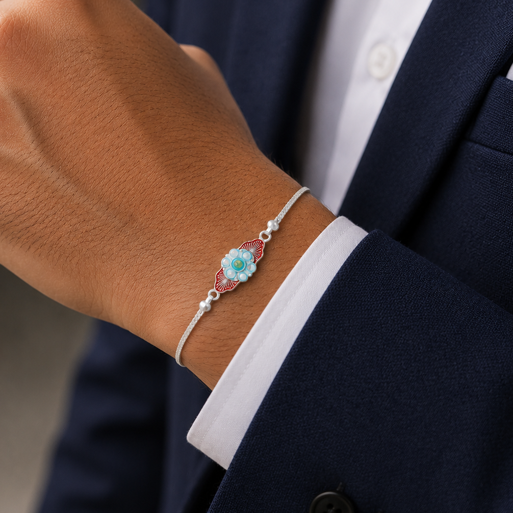Iconic Silver Rakhi