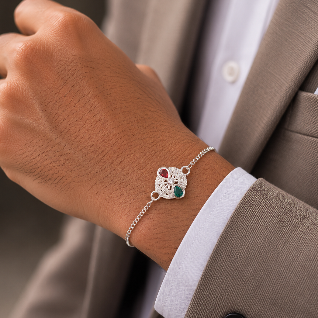 Iconic Silver Rakhi