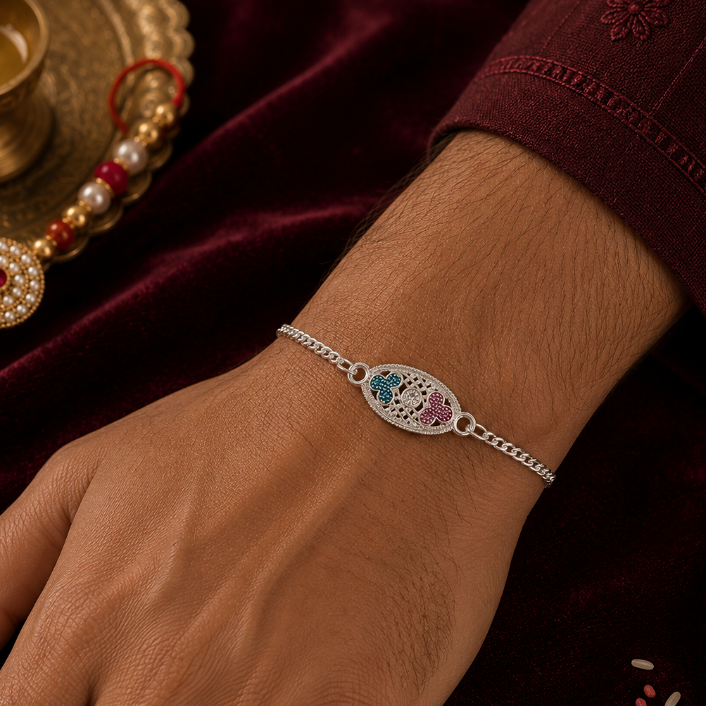Iconic Silver Rakhi