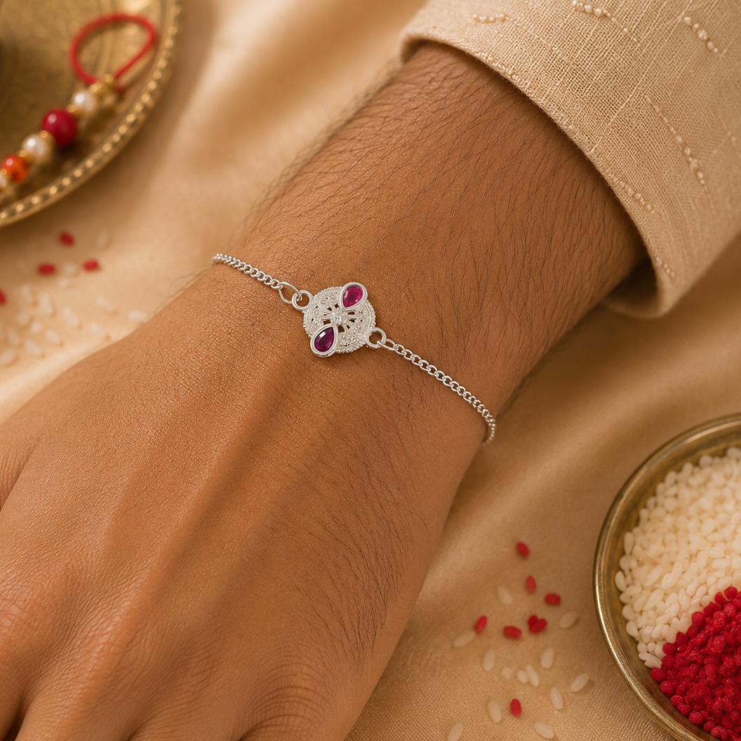 Iconic Silver Rakhi