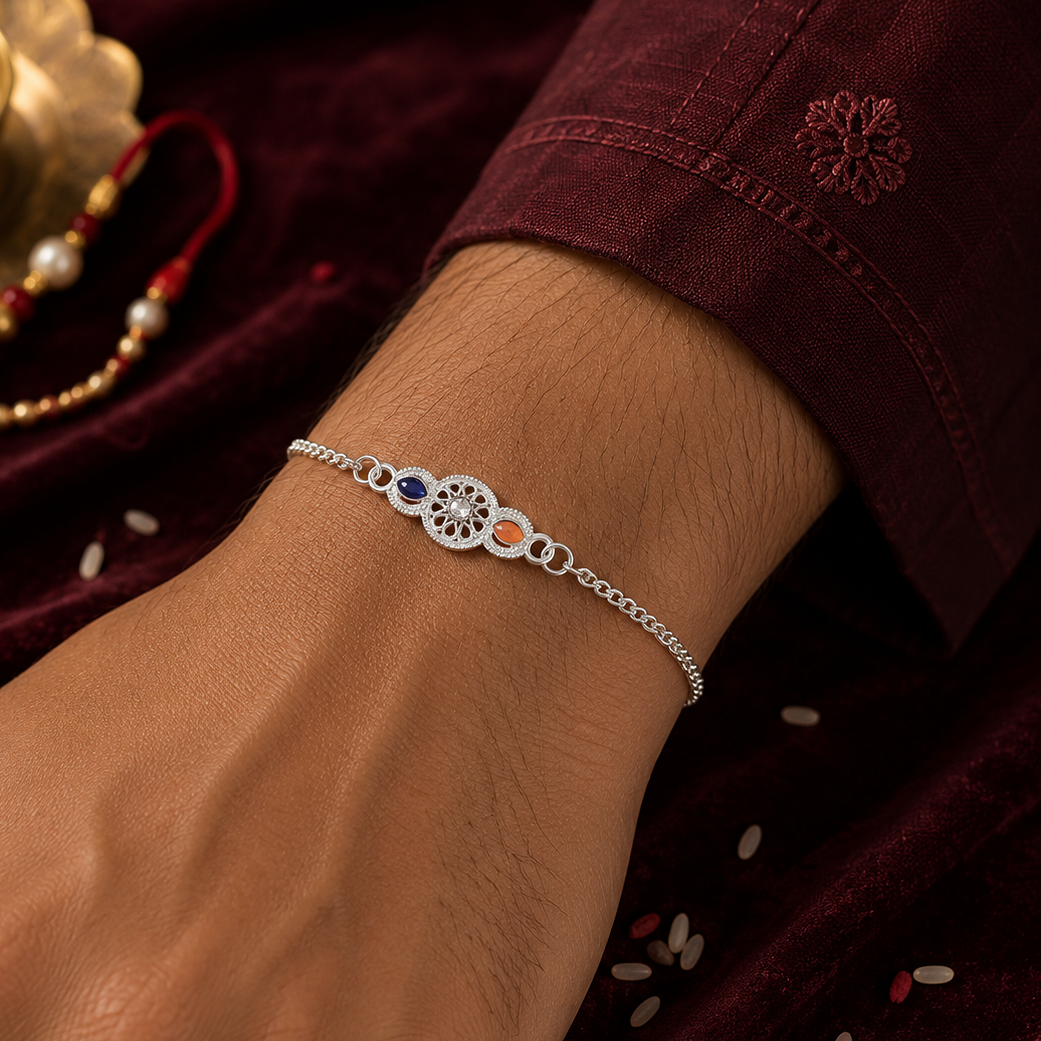 Iconic Silver Rakhi