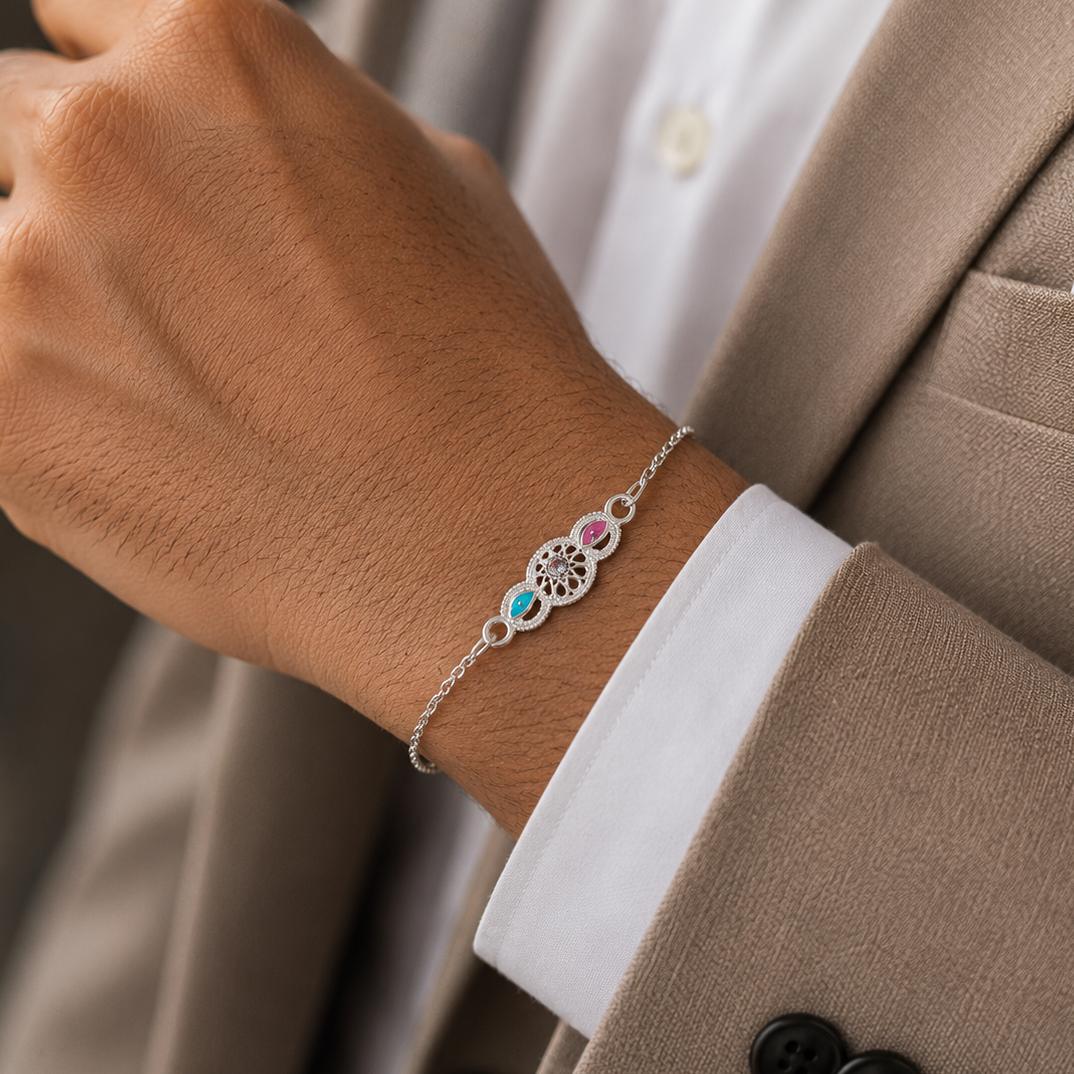 Iconic Silver Rakhi