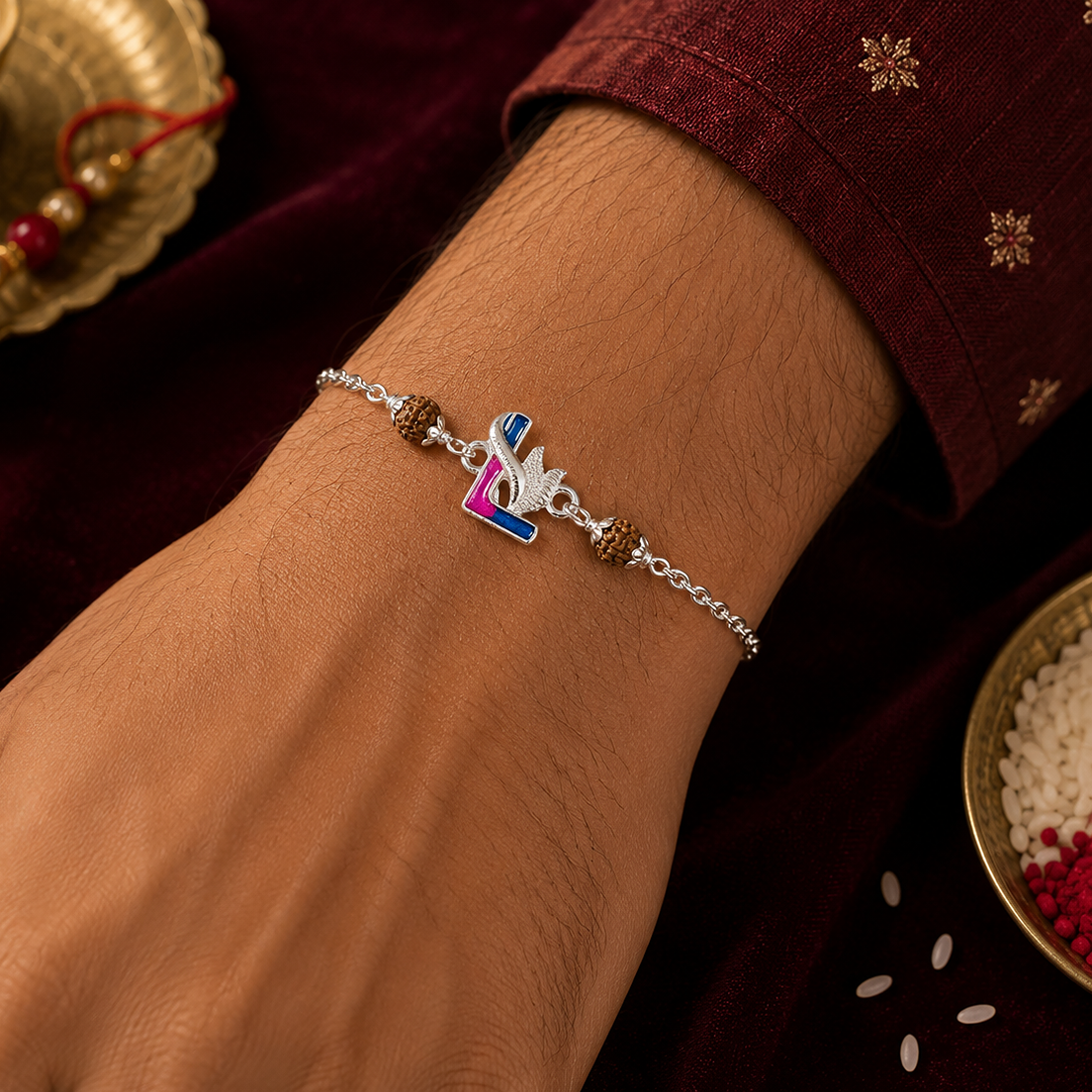 Iconic Silver Rakhi