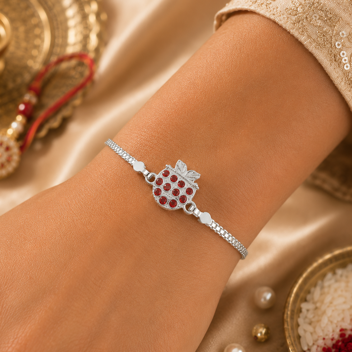Iconic Silver Rakhi