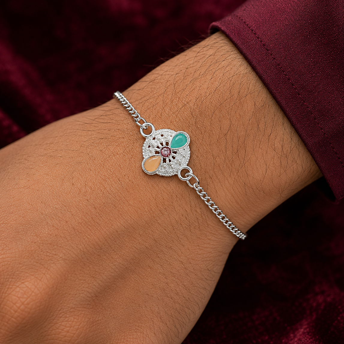 Iconic Silver Rakhi