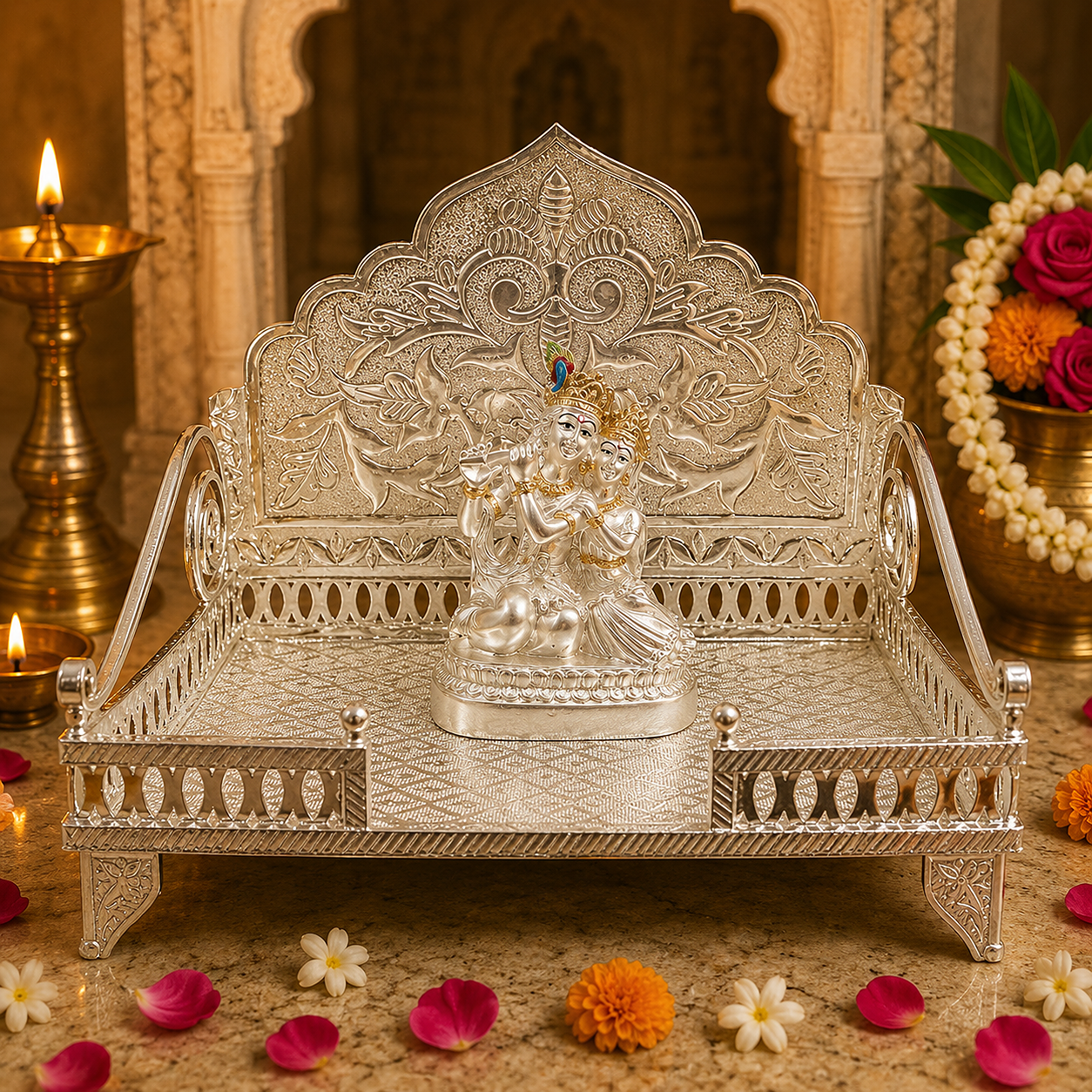 Silver Singhhasan