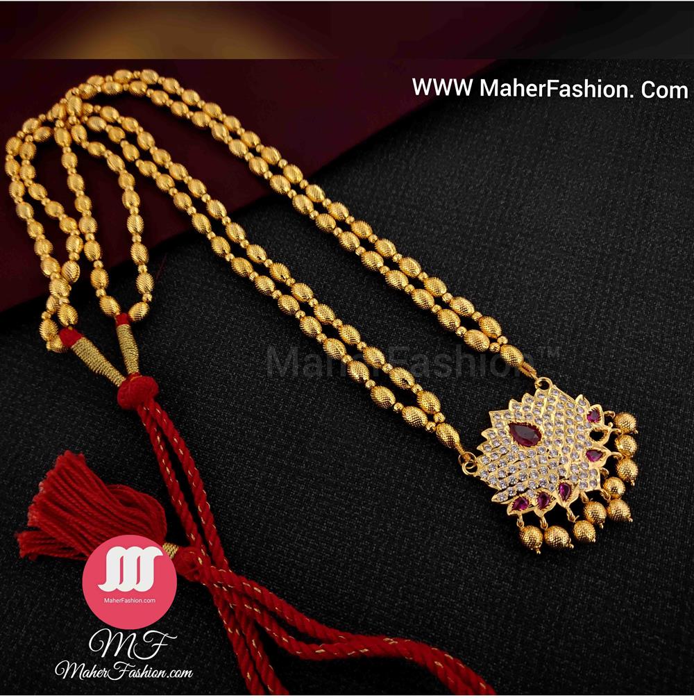 Lotus Designer 2 Layer Bormala Necklace  _Online _MaherFashion_Mumbai