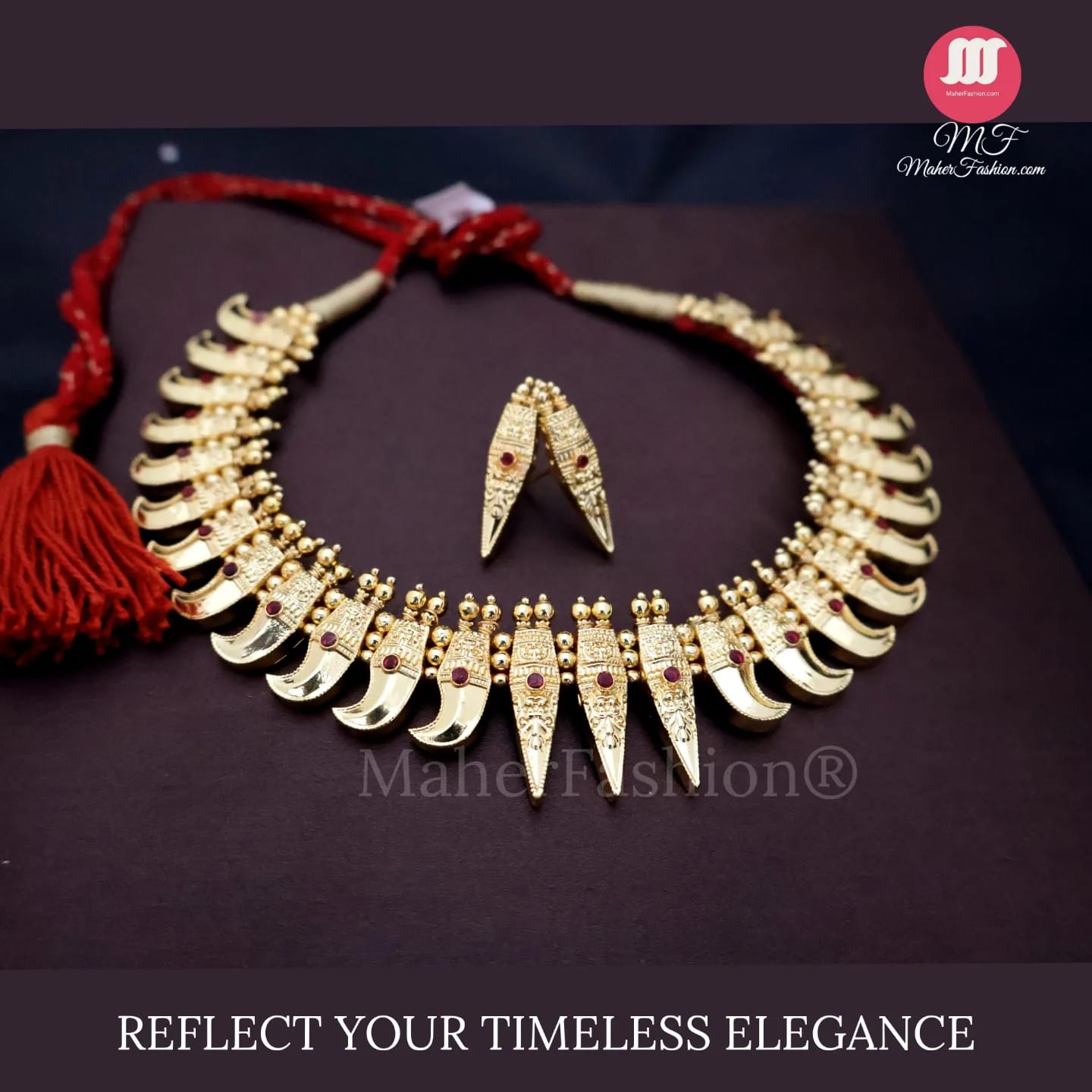 Wagh Nakh Necklace Set Maherfashion