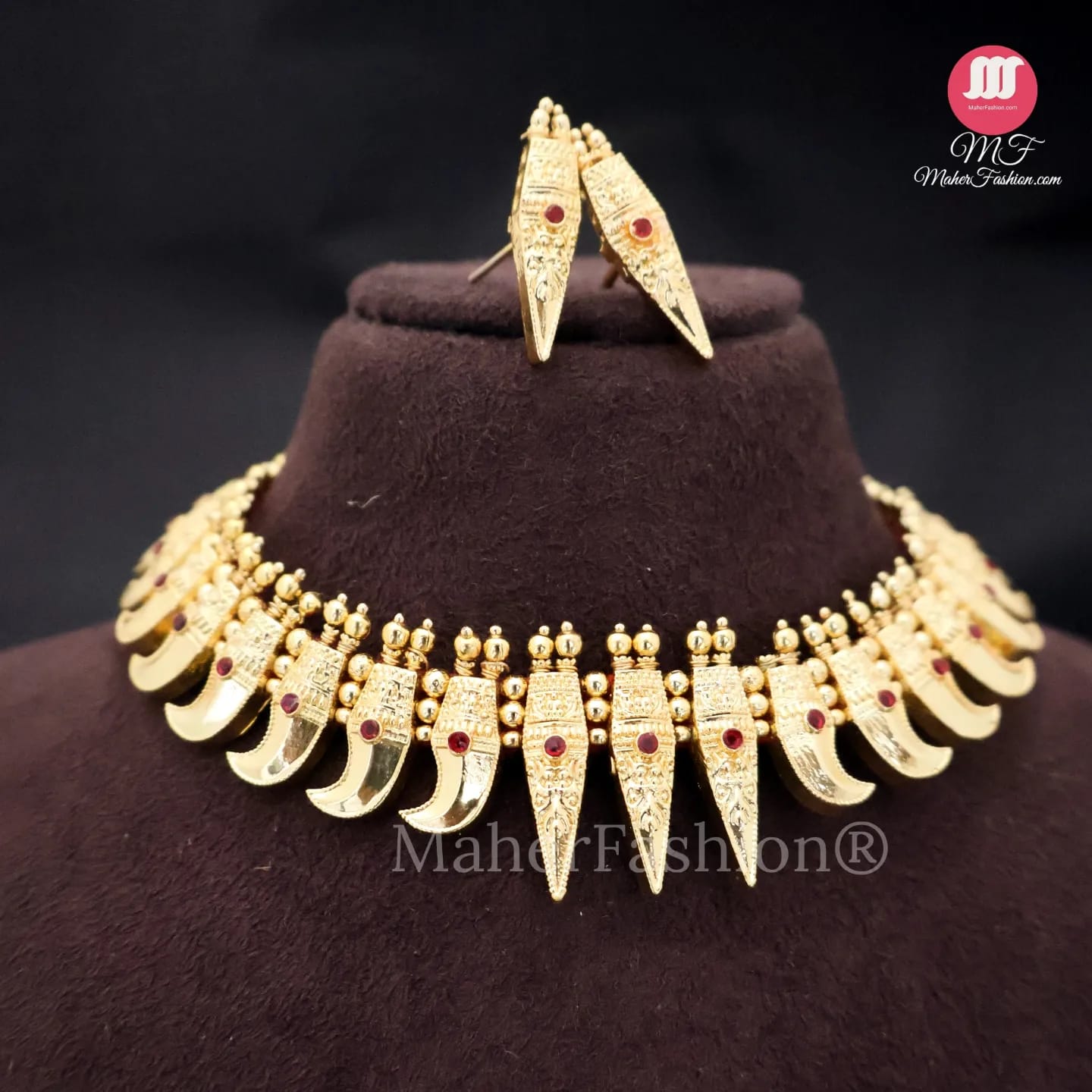 Wagh Nakh Necklace Set Maherfashion