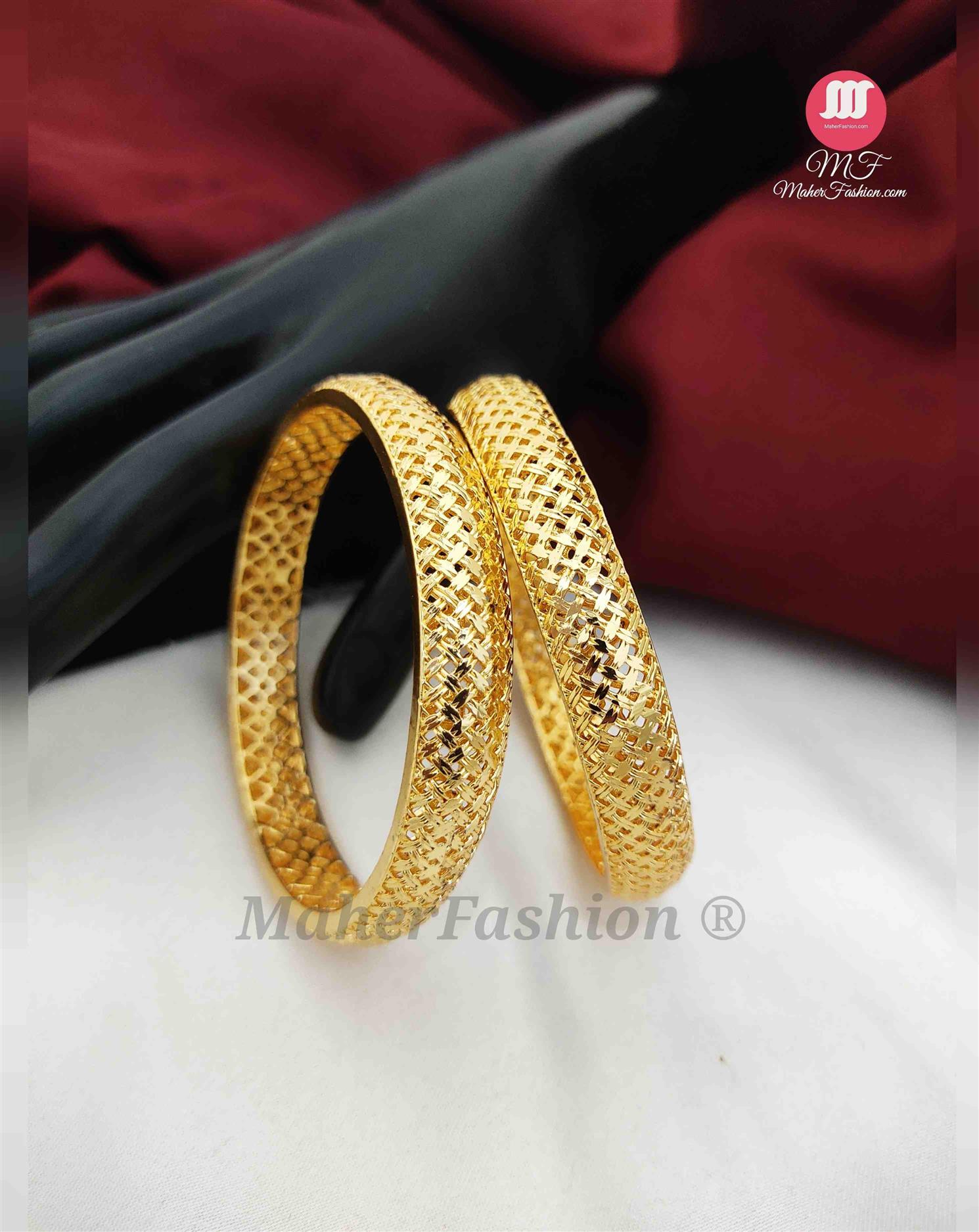 Beauitful Golden Kada Bangles|Maherfashion