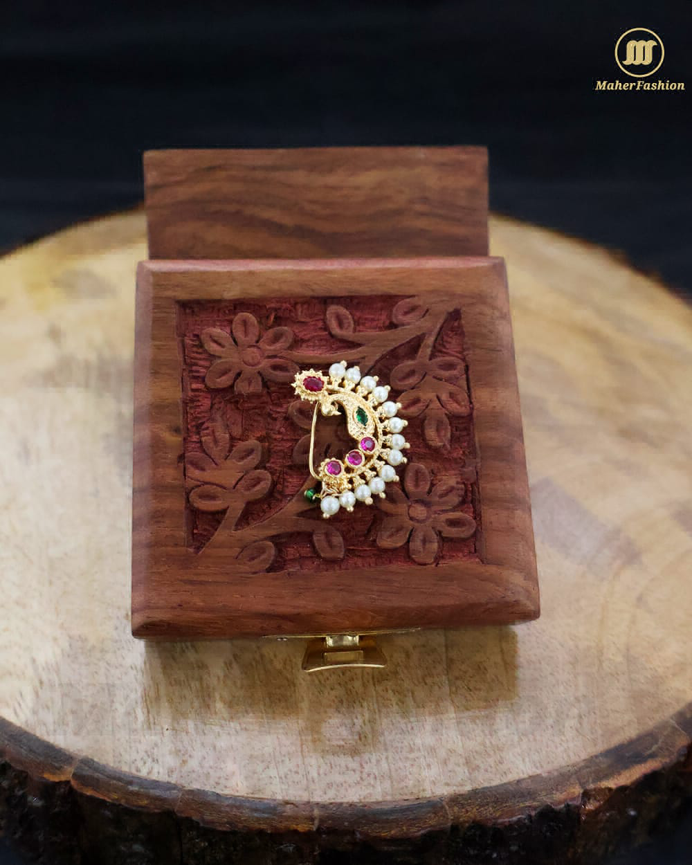 Kashibai New Fashion Nath Gold Bajirao Mastani Nath Design