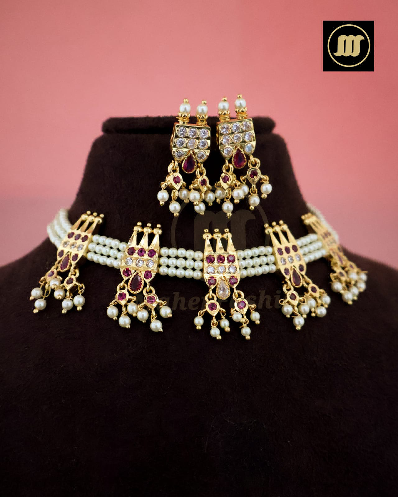 Moti Necklace Set Sonchafa Pearl Jewellery Shop Unique Moti Haar