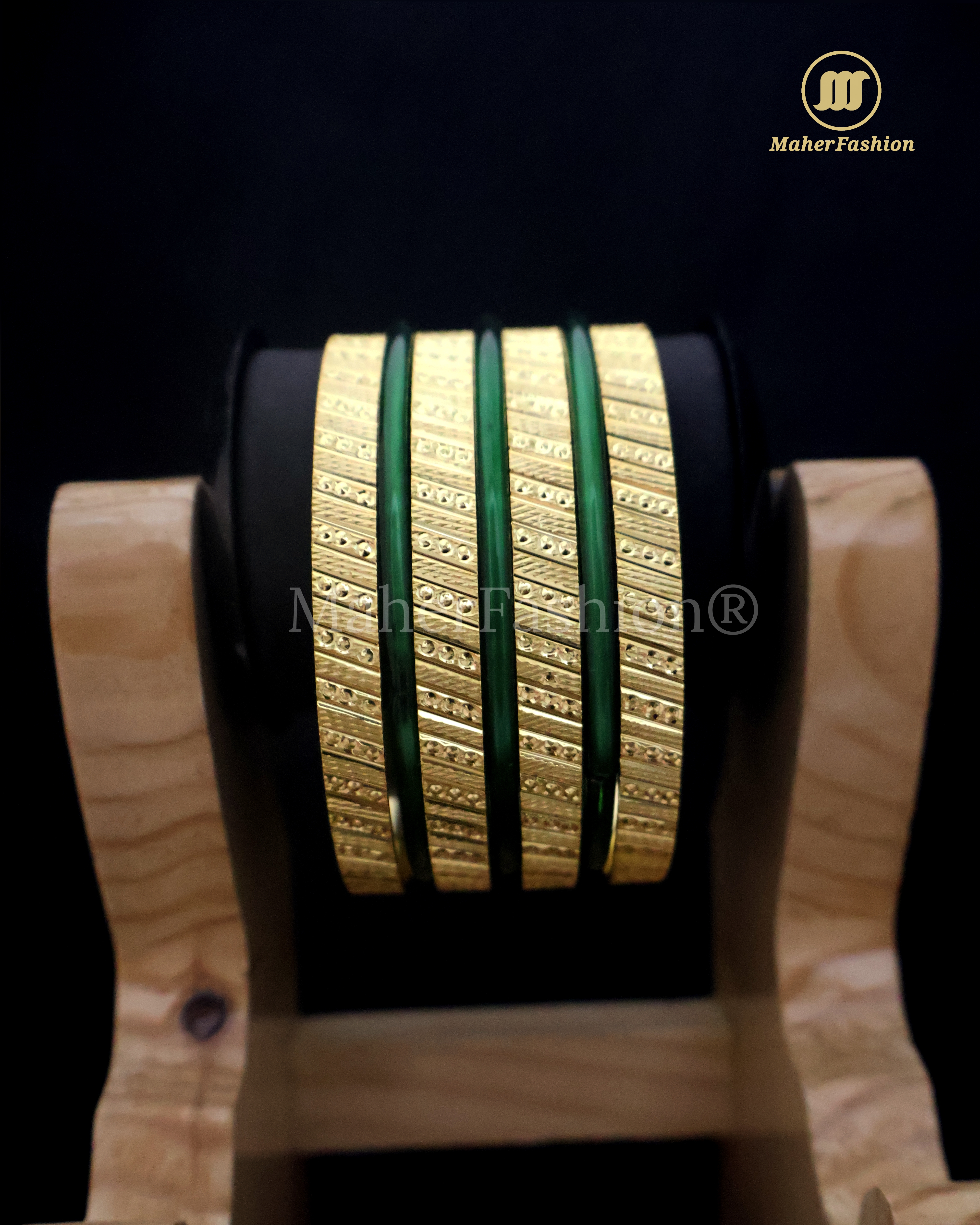 Designer Gold Polish Bangles