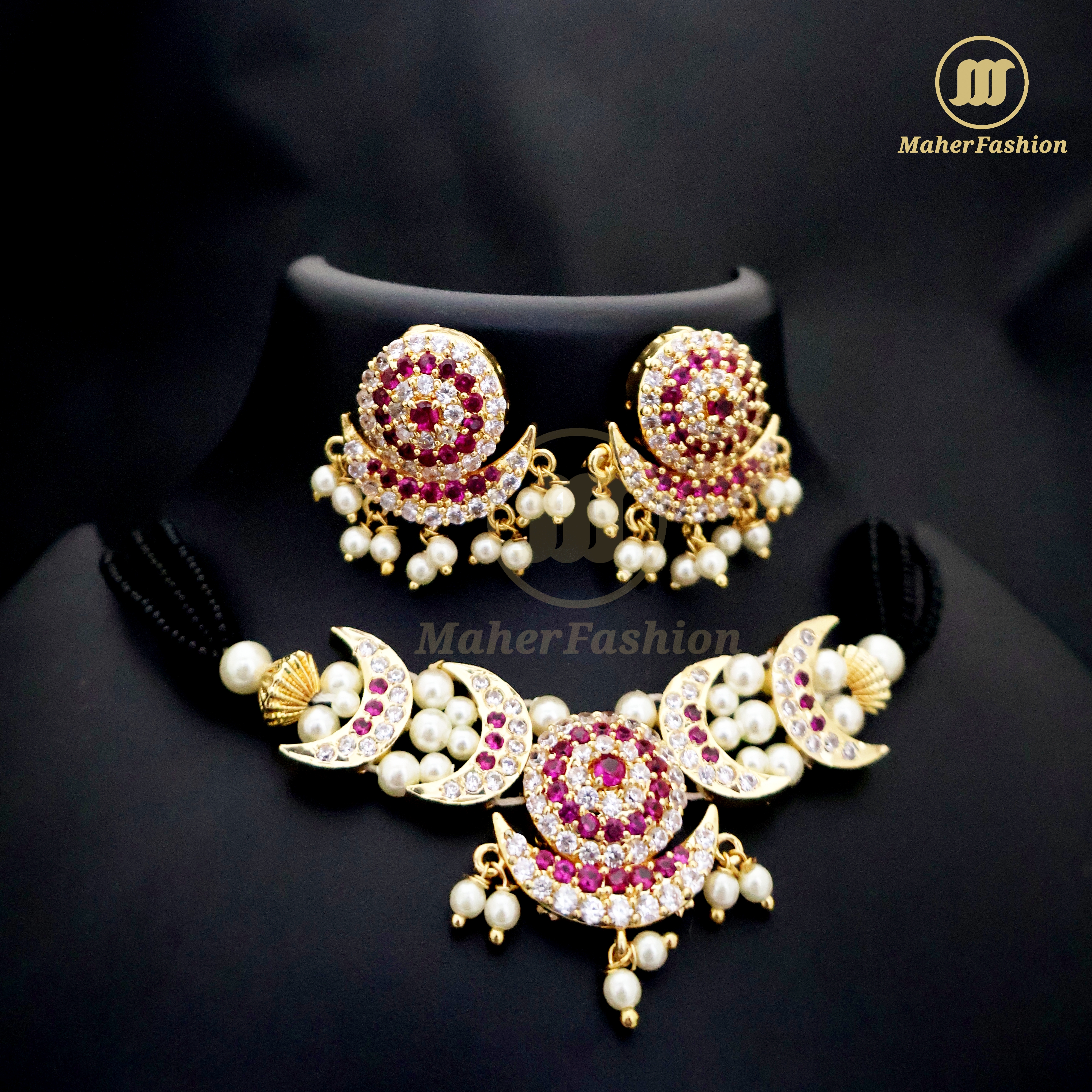 Graceful Floral Peshwai Short Mangalsutra