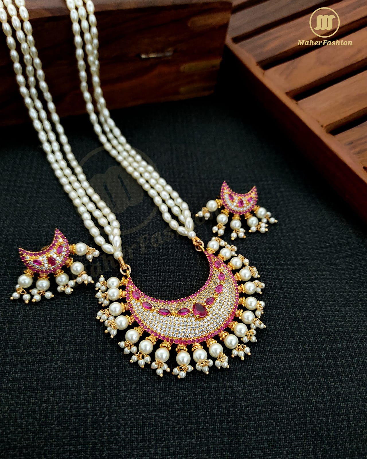 Moti Necklace Sonchafa Temple Jewellery Sonchafa Jewellery Moti